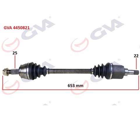 KOMPLE AKS SOL BIPPER 1.4 HDI 07 653mm