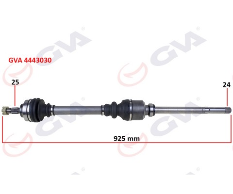 KOMPLE AKS SAĞ PARTNER/C4 1.6 HDI 09 307 1.4/1.6 HDİ 925mm