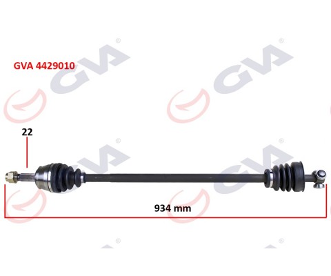 KOMPLE AKS SAĞ DOBLO 1.9D 01 934mm