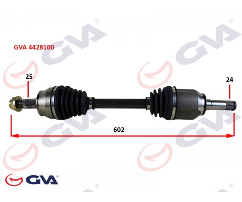 KOMPLE AKS SOL MİLLİ AKS LALE Lİ GRANDE PUNTO 1.3 MTJ 05- 75HP 602mm