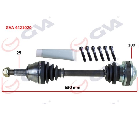 KOMPLE AKS SAĞ PALIO-ALBEA 1.3 MTJ 03-07 530mm