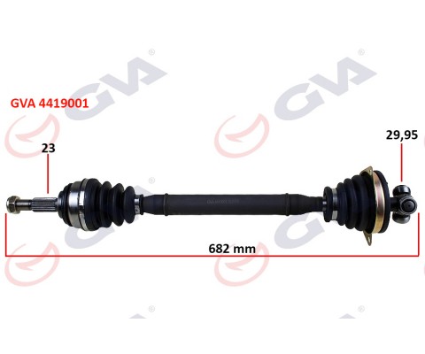 KOMPLE AKS SOL DACIA LOGAN-SANDERO 1.5 DCİ 04-12 682mm