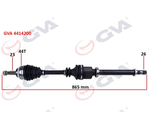 KOMPLE AKS SAĞ CLIO SYMBOL THALIA 1.5 DCİ 08- ABS Lİ 44DİŞ 865mm