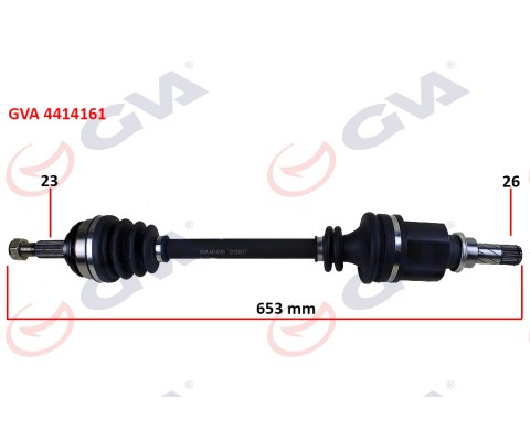 KOMPLE AKS SOL CLIO III 1.5 DCI 05- LOGAN 1.4-1.6-1.5 DCİ 07- 653mm