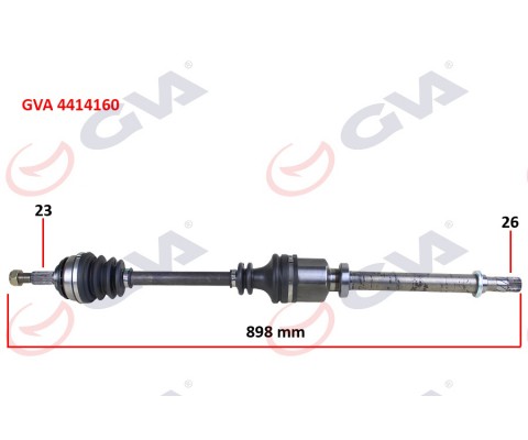 KOMPLE AKS SAĞ CLIO III 1.5 DCI 05- LOGAN 1.4-1.6-1.5 DCİ 07- 897mm