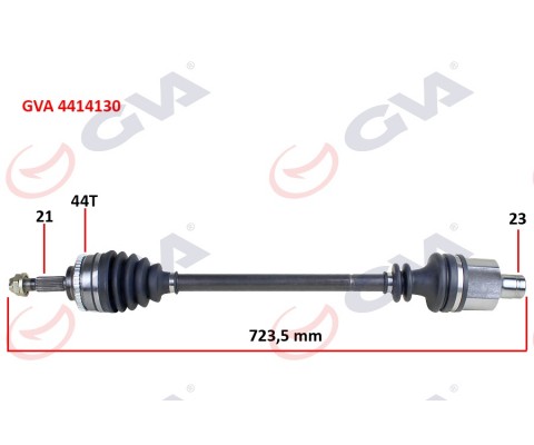 KOMPLE AKS SAĞ CLIO II 1.5DCI 98-05 ABS Lİ 44DİŞ 728mm YAYLI