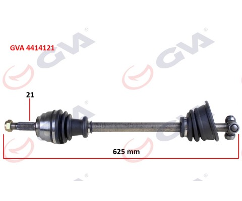 KOMPLE AKS SOL KANGOO 1.9DTI 98-08 625mm