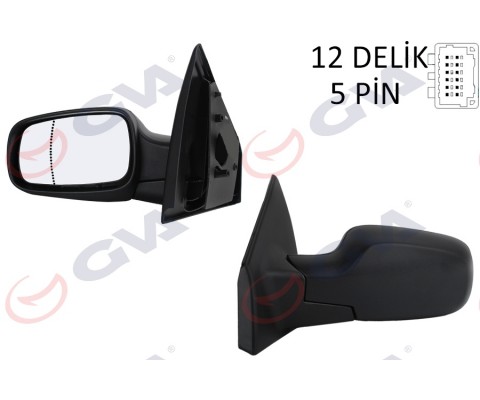 DIŞ DİKİZ AYNASI SOL CLIO 06 ELEKTRİKLİ ISITMALI ASFERİK 5 FİŞ VM-6136EHAL