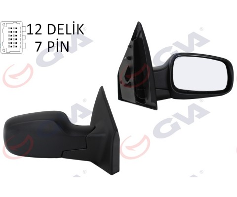 DIŞ DİKİZ AYNASI SAĞ CLIO 06 ELEKTRİKLİ ISITMALI SENSÖRLÜ KONVEKS 7 FİŞ VM-6136EHSR