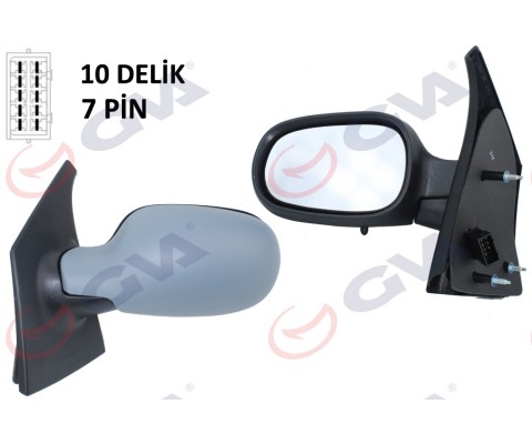 DIŞ DİKİZ AYNASI SOL MEGANE SCENIC 97 ELEKTRİKLİ ISITMALI ASTARLI ASFERİK 5 FİŞ VM-133NEHPL