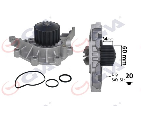 DEVİRDAİM PSA 206/307cc- 406 00-04 -407 00-10 2.0 16V