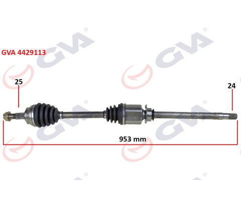 KOMPLE AKS SAĞ FIORINO 1.3 MTJ 07-13 953mm AKS LALE Lİ