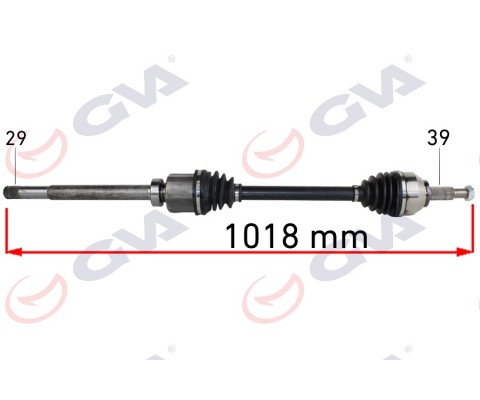 KOMPLE AKS SAĞ RENAULT TRAFİC III 1.6 DCİ 14- 1018mm