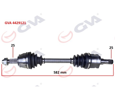 KOMPLE AKS SOL LINEA 1.6 MJT 07- FIORINO 1.3 MJT A/T 08-13 İÇ AKS KAFALI