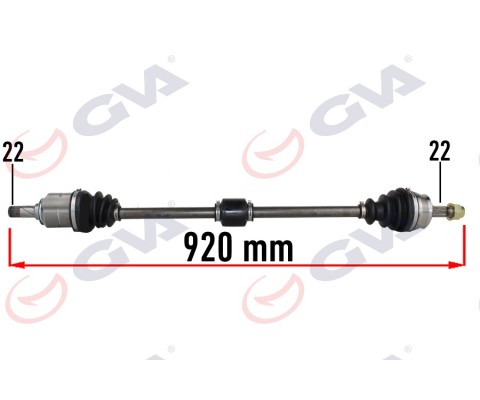 KOMPLE AKS SAĞ OPEL CORSA D 1.0-1.2-1.4 07-14 -CORSA E 15 -ADAM 13 920mm