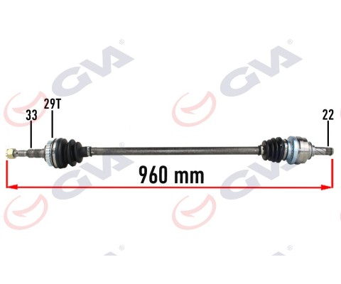 KOMPLE AKS SAĞ OPEL VECTRA B 1.6 99-02 MAKYAJLI KASA ABS Lİ 29DİŞ 960mm