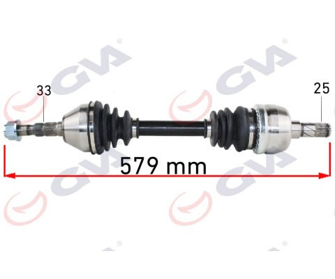 KOMPLE AKS SOL OPEL ASTRA H 1.9 DTL 04-14 -ZAFIRA B 05-15 579mm