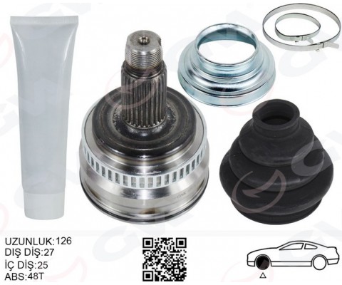 AKS KAFASI DIŞ SAĞ/SOL BMW E81 E87 E90 E91 E92 Z4 E89 126MM