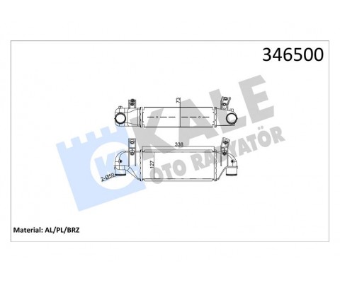 TURBO INTERCOOLER RADYATORU FOCUS 1.8TDCI 98 05 CONNECT 1.8 TDCI 04 09- 338 127 73