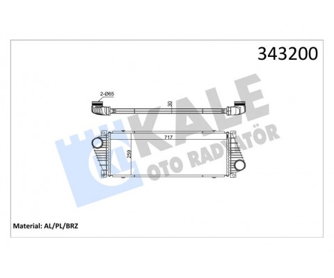 TURBOSARJ RADYATORU MERCEDES SPRINTER B901 B905 . VW LT 28-35-46