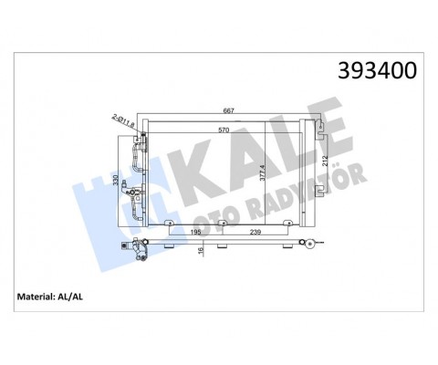 KLİMA RADYATÖRÜ ASTRA H-ZAFIRA B 1.4-1.6-1.8 Z14XEL-Z14XEP-Z16XEP-Z16XER-A16XER-Z18XE-Z18XER-A18XER