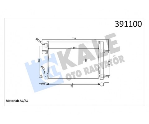 KLİMA KONDENSERİ RADYATÖRÜ ASTRA J-ZAFIRA C-CRUZE 1.3-1.4-1.6-1.7-1.8