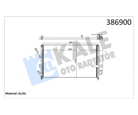 KLİMA KONDENSERİ CIVIC VIII AL/AL 653x378x16