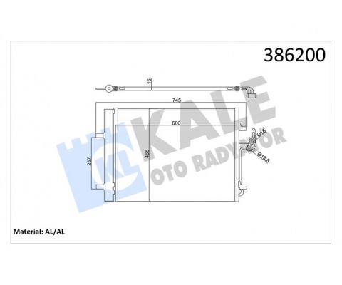 KLIMA RADYATORU MONDEO IV S MAX 07 2.0 TDCI GALAXY 2.0TDCI 07 14 VOLVO S60 S80 II V60 V70 III XC70 II 2.5 / 3.2 224DT 204PT DISCOVERY SPORT L550 14 FREELANDER 2 L359 06 14 R.R EVOQUE L538 11 19