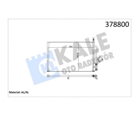 KLIMA RADYATORU KONDANSER FIESTA FUSION 1.25 1.4 1.6 1.4TDCI 02 08 MAZDA 2 125 1.4