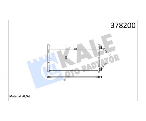 KLİMA RADYATÖRÜ KONDENSER FIAT DOBLO 01 IDEA 04 PUNTO 03 LANCIA YPSILON 06 11 1.2 1.3JTD 1.4 1.9JTD