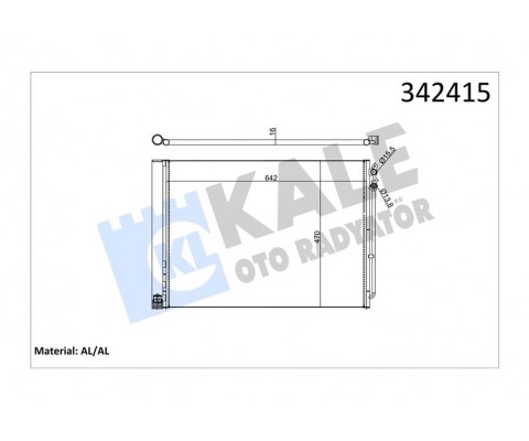 KLIMA RADYATORU BMW F10 F01 N47 N57 B47 B57