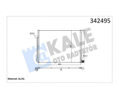 KLIMA RADYATORU BMW N57N M57N2 E70 E71 F15 F16