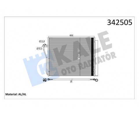 KLIMA RADYATORU BMW S63 N63 E70 E71 F15 F16 G05 G06