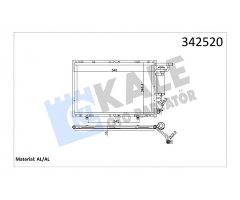 KLIMA RADYATORU FIESTA VI 1.25 16V 1.4TDCI 1.4 16V 1.6 16V 08 B MAX 1.5TDCI 1.6TCI 12