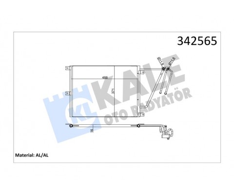 KLİMA KONDENSERİ OPEL VECTRA B ESTATE-HATCHBACK AL-AL