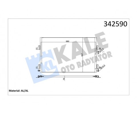 KLİMA KONDENSERİ ESPACE IV-MGN II AL-AL