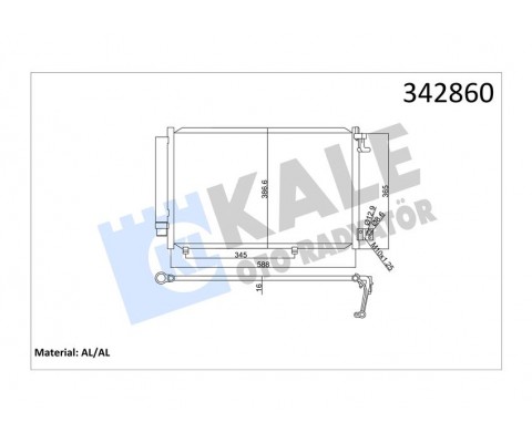 KLIMA RADYATORU KONDENSERİ FIESTA VI 1.25 1.4 16V 1.4TDCI 08 14