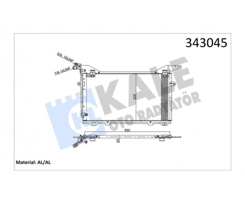 KLIMA RADYATORU MERCEDES E-CLASS W210 S210