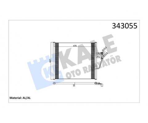 KLIMA RADYATORU BMW M52 M54 M62 S62 E39 Z8-E52 96 03