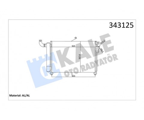 KLİMA KONDENSERİ KIA RIO II AL-AL