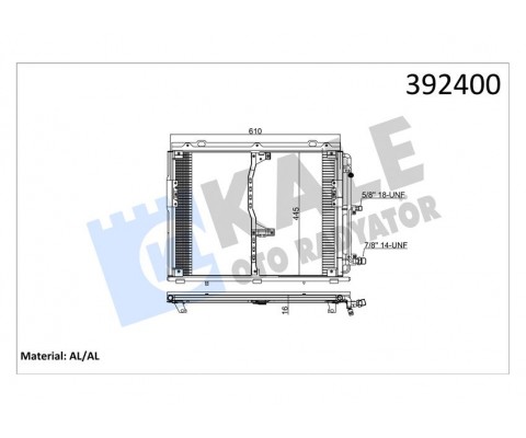 KLIMA RADYATORU MERCEDES S-CLASS W140 91 98