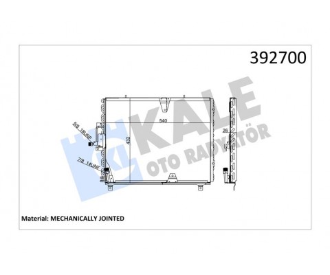 KLIMA RADYATORU MERCEDES W124 S124 C124