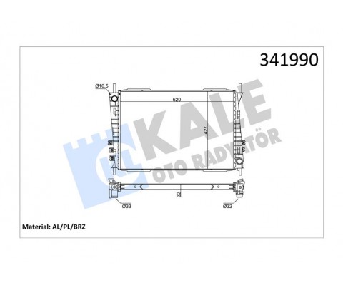 MOTOR SU RADYATORU FMBA FMBB QJBA XB AJ-V6 JAGUAR X-TYPE I X400 2003 2009