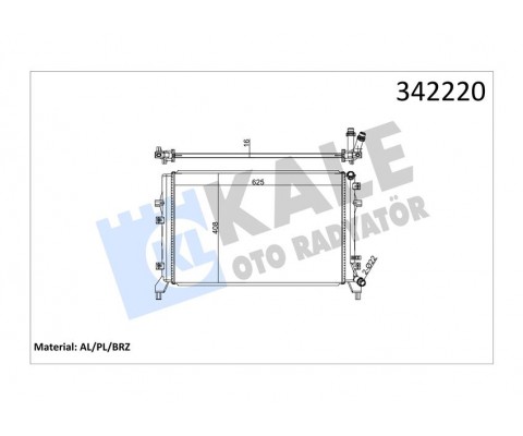 RADYATÖR VW CADDY III-EOS-GOLF PLUS-GOLF V-VI-JETTA III-JETTA IV-PASSAT-SCIROCCO-TOURAN AL-PL-BRZ