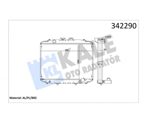 RADYATÖR HYUNDAI HYUNDAI HYUNDAI H100 BOX-BUS-L300 BOX-BUS AL-PL-BRZ