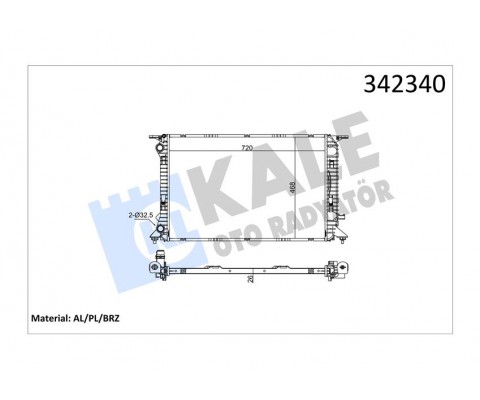 RADYATÖR AUDI AUDI A4-A5-A6-Q3-Q5 AL-PL-BRZ
