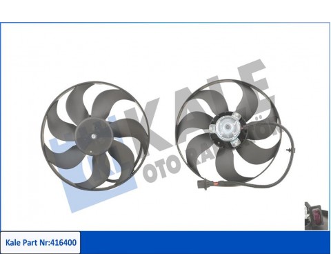 FAN MOTORU DAVLUMBAZLI GOLF IV-BORA 99-01 LEON-OCTAVIA-FABIA 1.6-1.8-1.8T-1.9TDI-2.0 150-80W-345mm