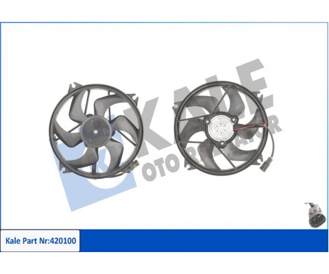 FAN MOTORU PERVANE CITROEN C4 I-II-DS4 PEUGEOT P307-P307 CC-P307 SW 200W-385mm