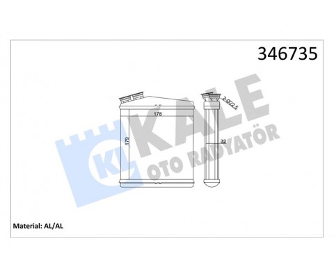 KALORIFER RADYATORU 204DTD AJ20D4 DISCOVERY SPORT L550 FREELANDER 2 L359 R.R EVOQUE L538 VOLVO V60 I S80 2 S60 2