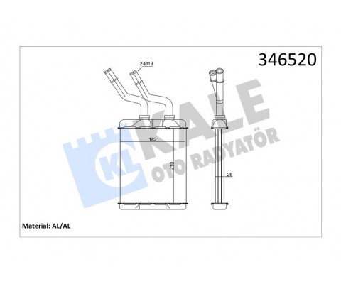 KALORİFER RADYATÖRÜ ALFA ROMEO 147-156-GT